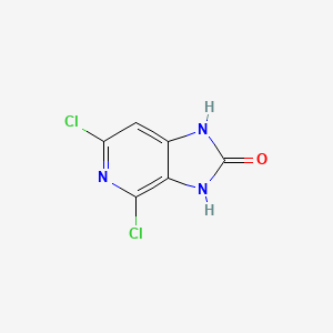 4,6-Dichloro-1H-imidazo[4,5-c]pyridin-2(3H)-one chemical structure (CAS 668268-68-6)