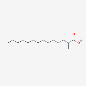 2-Methyltetradecanoic acid chemical structure (CAS 6683-71-2)