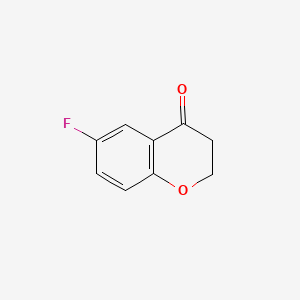 6-Fluorochroman-4-one chemical structure (CAS 66892-34-0)
