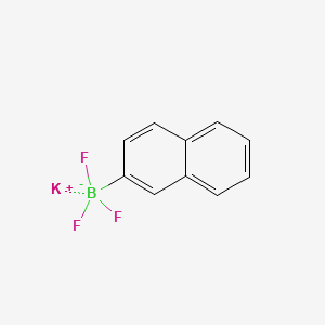 Potassium trifluoro(naphthalen-2-yl)borate chemical structure (CAS 668984-08-5)