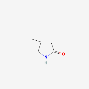 4,4-Dimethylpyrrolidin-2-one chemical structure (CAS 66899-02-3)
