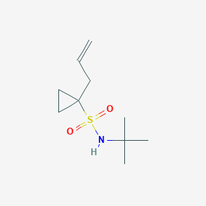 1-Allyl-N-(tert-butyl)cyclopropane-1-sulfonamide chemical structure (CAS 669008-27-9)