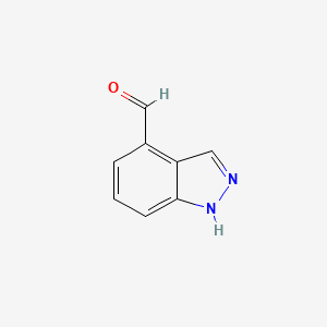 1H-Indazole-4-carbaldehyde chemical structure (CAS 669050-70-8)