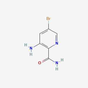 3-Amino-5-bromopicolinamide chemical structure (CAS 669066-89-1)