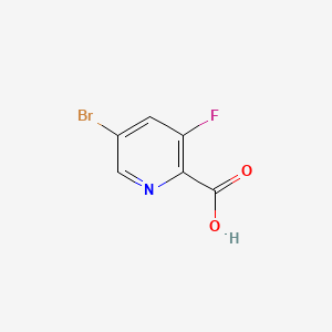 5-Bromo-3-fluoropicolinic acid chemical structure (CAS 669066-91-5)