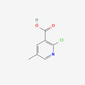 2-Chloro-5-methylnicotinic acid chemical structure (CAS 66909-30-6)