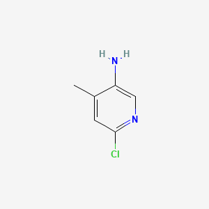 6-Chloro-4-methylpyridin-3-amine chemical structure (CAS 66909-38-4)