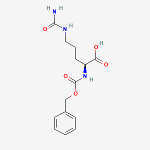(S)-2-(((Benzyloxy)carbonyl)amino)-5-ureidopentanoic acid chemical structure (CAS 6692-89-3)