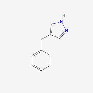 4-Benzyl-1H-pyrazole chemical structure (CAS 66948-38-7)