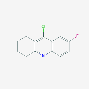 9-Chloro-7-fluoro-1,2,3,4-tetrahydroacridine chemical structure (CAS 66949-81-3)