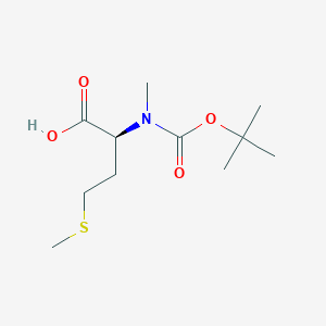 N-(tert-Butoxycarbonyl)-N-methyl-L-methionine chemical structure (CAS 66959-86-2)