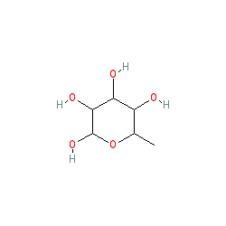 (2R,3S,4R,5S,6S)-6-Methyltetrahydro-2H-pyran-2,3,4,5-tetraol chemical structure (CAS 6696-41-9)