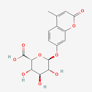 (2R,3S,4S,5R,6S)-3,4,5-Trihydroxy-6-((4-methyl-2-oxo-2H-chromen-7-yl)oxy)tetrahydro-2H-pyran-2-carboxylic acid chemical structure (CAS 66966-09-4)