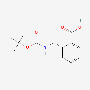 2-(((tert-Butoxycarbonyl)amino)methyl)benzoic acid chemical structure (CAS 669713-61-5)