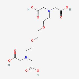 3,12-Bis(carboxymethyl)-6,9-dioxa-3,12-diazatetradecanedioic acid chemical structure (CAS 67-42-5)