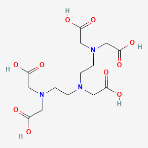 2,2',2'',2'''-((((Carboxymethyl)azanediyl)bis(ethane-2,1-diyl))bis(azanetriyl))tetraacetic acid chemical structure (CAS 67-43-6)