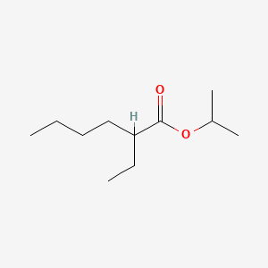 Isopropyl 2-ethylhexanoate chemical structure (CAS 67024-46-8)
