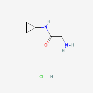 2-Amino-N-cyclopropylacetamide hydrochloride chemical structure (CAS 670253-51-7)