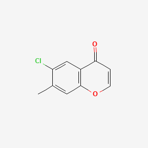 6-Chloro-7-methyl-4H-chromen-4-one chemical structure (CAS 67029-84-9)
