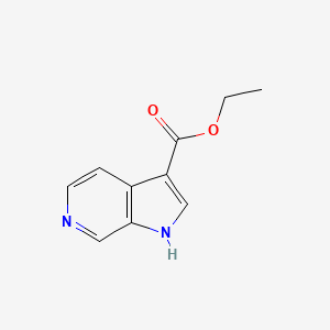 Ethyl 1H-pyrrolo[2,3-c]pyridine-3-carboxylate chemical structure (CAS 67058-73-5)