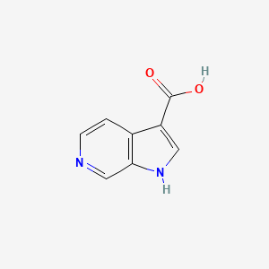 1H-Pyrrolo[2,3-c]pyridine-3-carboxylic acid chemical structure (CAS 67058-74-6)