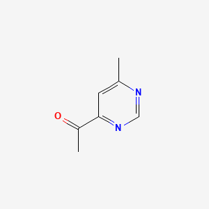 1-(6-Methylpyrimidin-4-yl)ethanone chemical structure (CAS 67073-96-5)