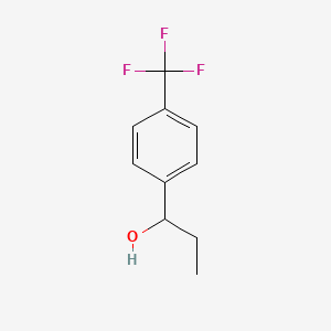 1-(4-(Trifluoromethyl)phenyl)propan-1-ol chemical structure (CAS 67081-98-5)