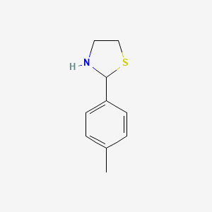 2-(p-Tolyl)thiazolidine chemical structure (CAS 67086-82-2)