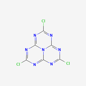 2,5,8-Trichloro-1,3,3a1,4,6,7,9-heptaazaphenalene chemical structure (CAS 6710-92-5)