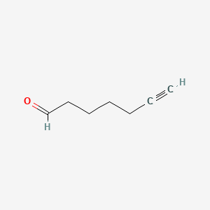 Hept-6-ynal chemical structure (CAS 67100-10-1)
