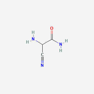 2-Amino-2-cyanoacetamide chemical structure (CAS 6719-21-7)