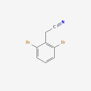 2-(2,6-Dibromophenyl)acetonitrile chemical structure (CAS 67197-53-9)