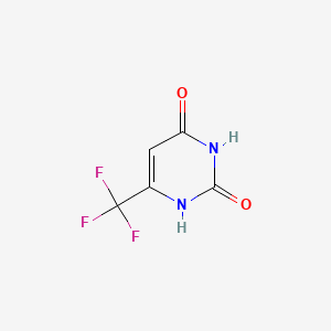 2,4-Dihydroxy-6-trifluoromethylpyrimidine chemical structure (CAS 672-45-7)