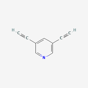 3,5-Diethynylpyridine chemical structure (CAS 67227-90-1)