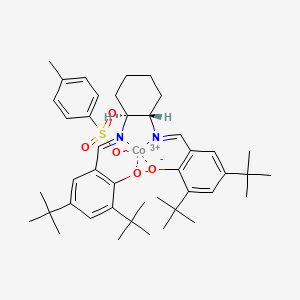 (1S,2S)-(+)-1,2-Cyclohexanediamino-N,N'-bis(3,5-di-t-butylsalicylidene)cobalt(III) p-toluenesulfonate chemical structure (CAS 672306-06-8)