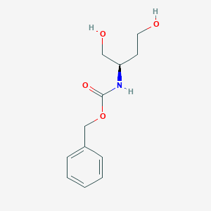 (R)-Benzyl (1,4-dihydroxybutan-2-yl)carbamate chemical structure (CAS 672309-94-3)