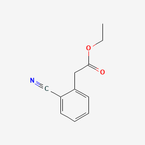 Ethyl 2-(2-cyanophenyl)acetate chemical structure (CAS 67237-76-7)