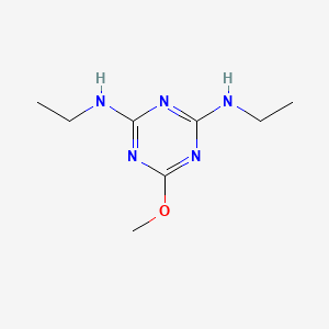 N2,N4-Diethyl-6-methoxy-1,3,5-triazine-2,4-diamine chemical structure (CAS 673-04-1)