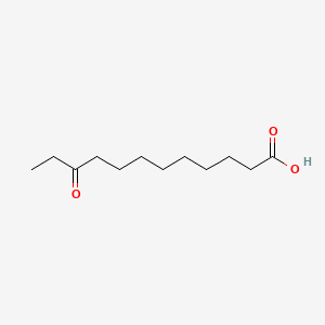 10-Oxododecanoic acid chemical structure (CAS 673-85-8)