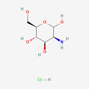 (3S,4R,5S,6R)-3-Amino-6-(hydroxymethyl)tetrahydro-2H-pyran-2,4,5-triol hydrochloride chemical structure (CAS 6730-09-2)