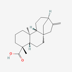 (4R,4aS,6aS,9S,11aR,11bS)-4,11b-Dimethyl-8-methylenetetradecahydro-6a,9-methanocyclohepta[a]naphthalene-4-carboxylic acid chemical structure (CAS 6730-83-2)