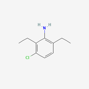 3-Chloro-2,6-diethylaniline chemical structure (CAS 67330-62-5)
