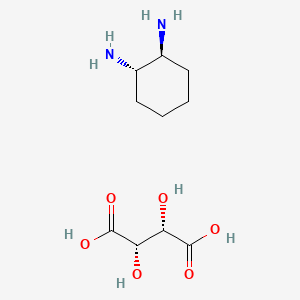 (1S,2S)-Cyclohexane-1,2-diamine (2S,3S)-2,3-dihydroxysuccinate chemical structure (CAS 67333-70-4)