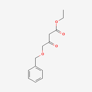 Ethyl 4-(benzyloxy)-3-oxobutanoate chemical structure (CAS 67354-34-1)