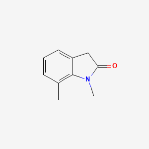 1,7-Dimethylindolin-2-one chemical structure (CAS 67358-21-8)