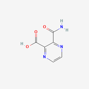 3-Carbamoylpyrazine-2-carboxylic acid chemical structure (CAS 67367-37-7)