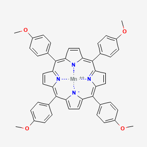 (SP-4-1)-[5,10,15,20-Tetrakis(4-methoxyphenyl)-21H,23H-porphinato-κN21,κN22,κN23,κN24]-Manganese chemical structure (CAS 67368-92-7)