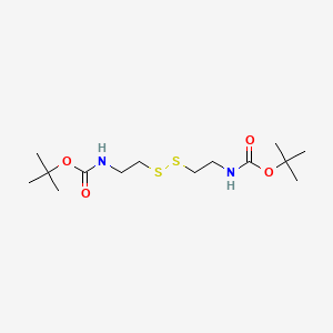 di-tert-Butyl (disulfanediylbis(ethane-2,1-diyl))dicarbamate chemical structure (CAS 67385-10-8)