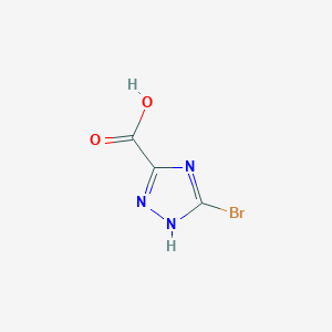 5-Bromo-1H-1,2,4-triazole-3-carboxylic acid chemical structure (CAS 674287-63-9)