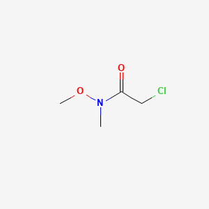2-Chloro-N-methoxy-N-methylacetamide chemical structure (CAS 67442-07-3)